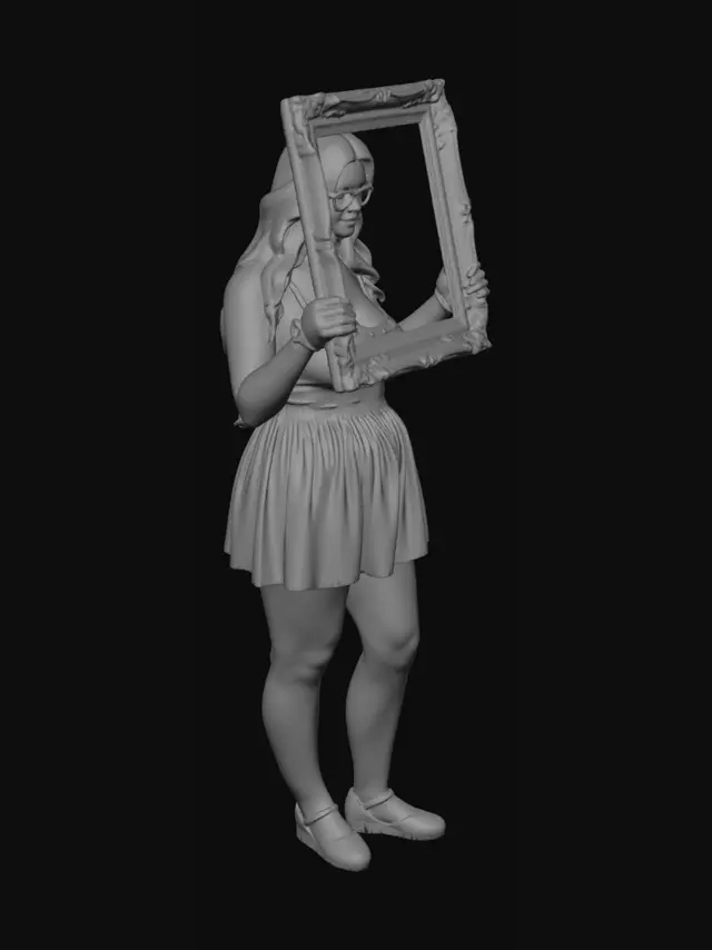 3D model for Framed Portrait
