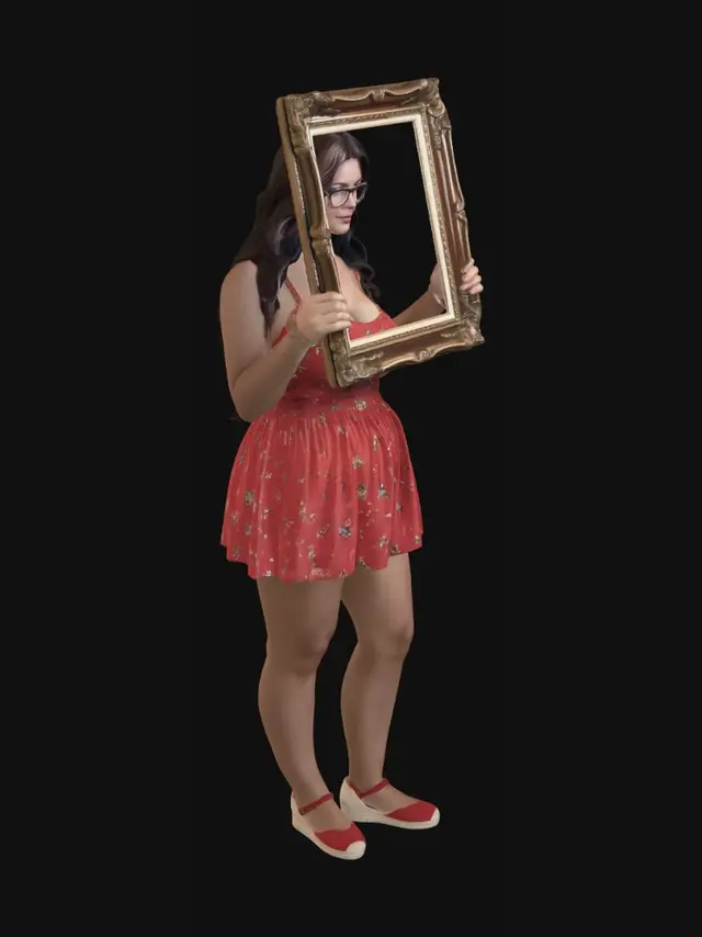 3D model for Framed Portrait
