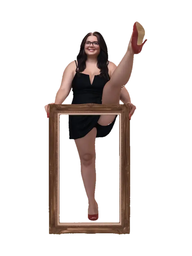 Kick Through the Frame - Composition 3D model, vytvořený pomocí AI