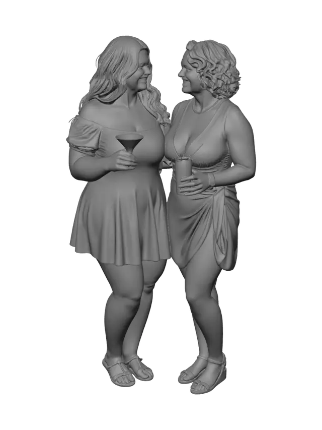 3D model for Sunset Toast on the Beach