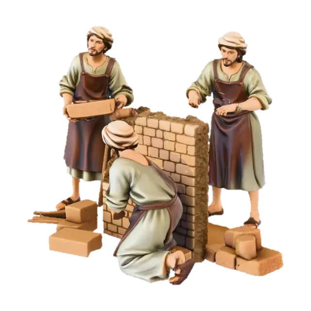 Modello 3D Builders at Work - Workers, generato dall’IA