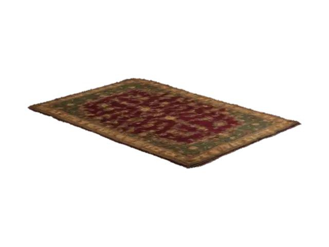 A beautifully intricate Victorian rug, featuring a rich color palette of deep… - Textiles 3D model, vytvořený pomocí AI