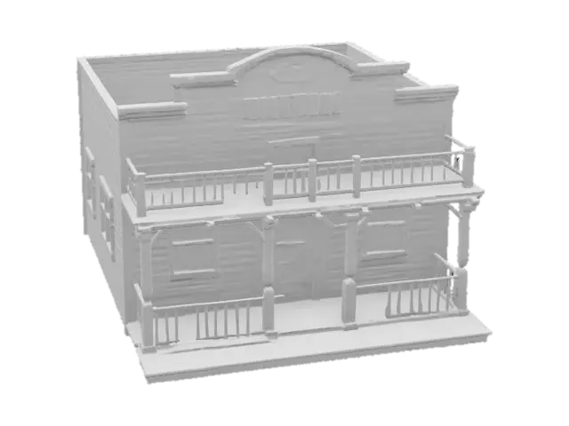 3D model for #AroundTheWorld#, Old west Saloon