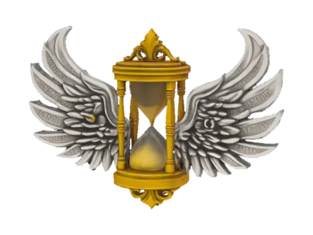 #emblem#, Game Time emblem, 3D model, vytvořený pomocí AI