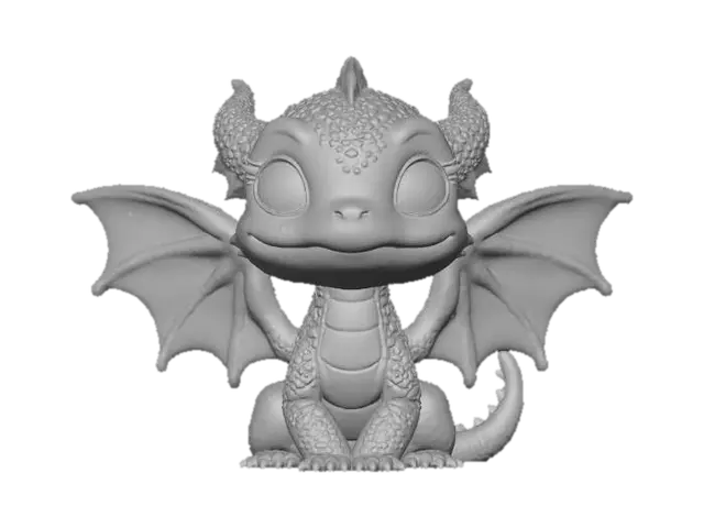 3D model for Cute flying dragon