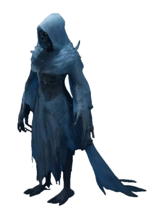 #ChristmasAdventure#, A shadowy, sinister figure lurking in the right panel, with… - Haunting 3D model, vytvořený pomocí AI