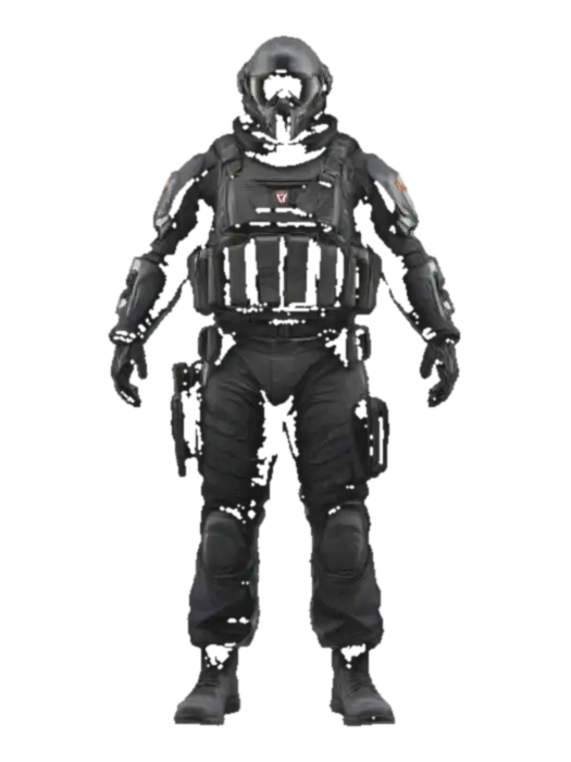 Tactical Armor Sentinel - Hero 3D model, vytvořený pomocí AI