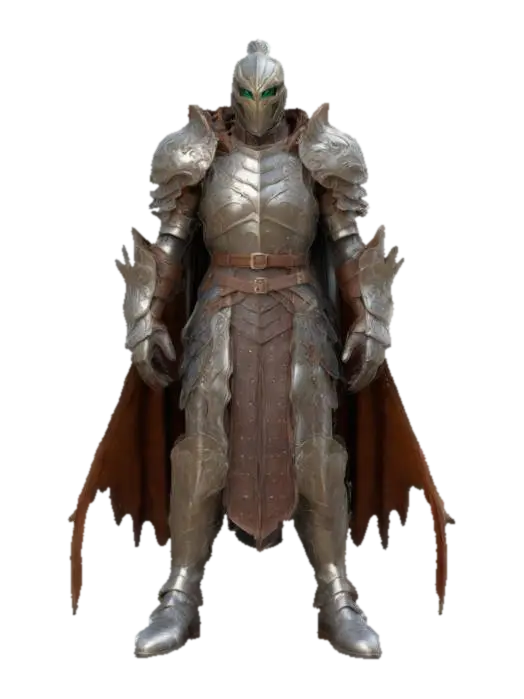 #game figure#, Design a heroic dragon rider figure in detailed fantasy-style… - Gauntlets 3D model, vytvořený pomocí AI
