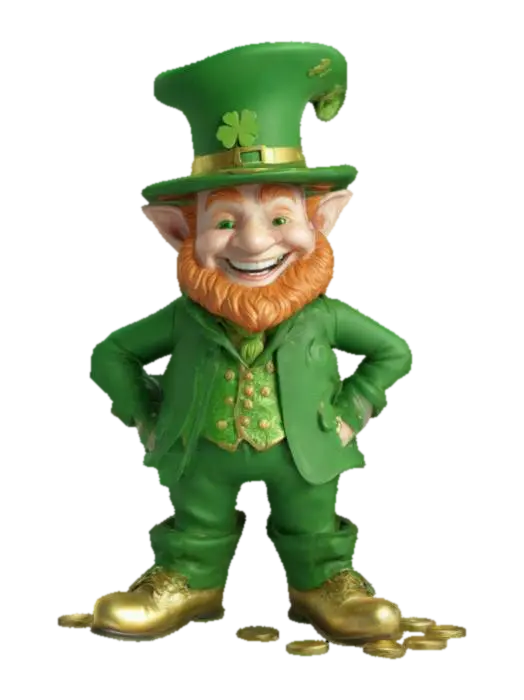 #game figure#, Design a charming, detailed 3D model of a cheerful Leprechaun for… 3D model, vytvořený pomocí AI