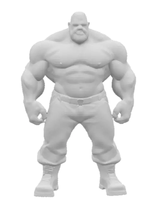 3D model for #game figure#, Design a mean dictator, power hungry and built like a truck. highly detailed, hi resolution game ready model
