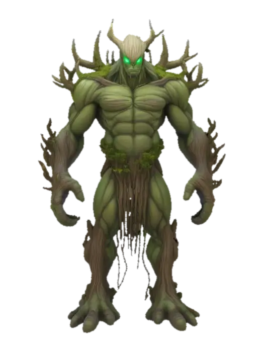 Tree titan defender 3D model, vytvořený pomocí AI
