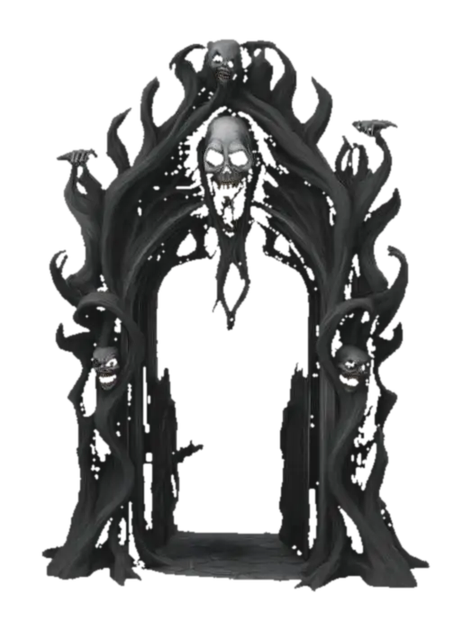3D model for #arch#, twisted, creepy nightmare themed archway