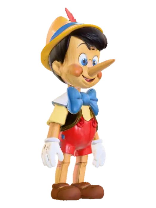 Pinocchio Character Illustration - Disney 3D model, vytvořený pomocí AI