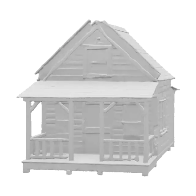 3D model for old west home, 1800's