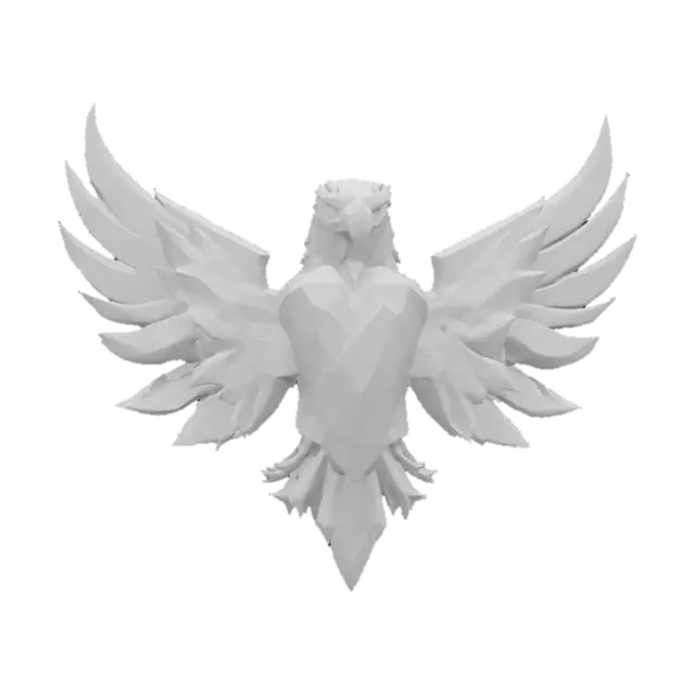 3D model for #emblem#,  Electric Super powerful eagle emblem