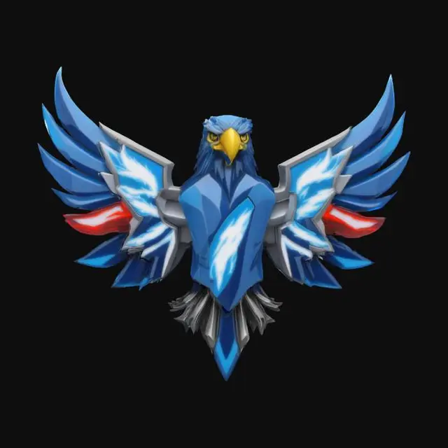 3D model for #emblem#, Electric Super powerful eagle emblem