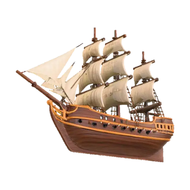 Sailing Majesty - Vessels 3D model, vytvořený pomocí AI