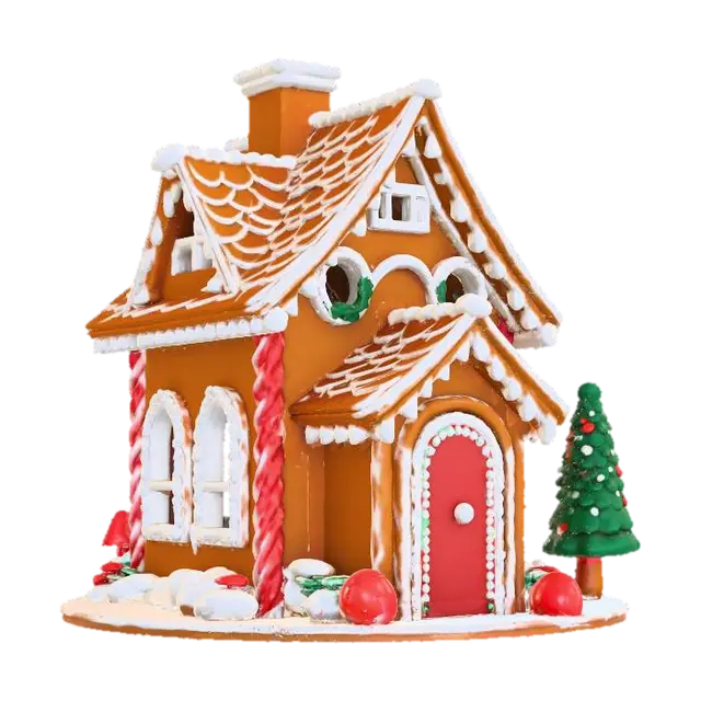 gingerbread mansion, #Thanksgiving# - Cakes 3D model, vytvořený pomocí AI