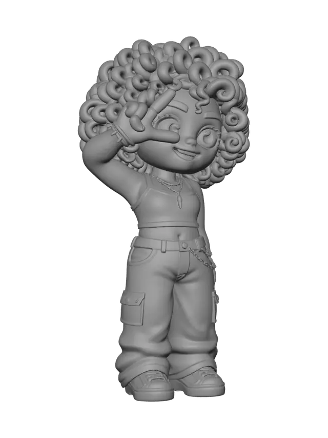 3D model for Curly Confidence
