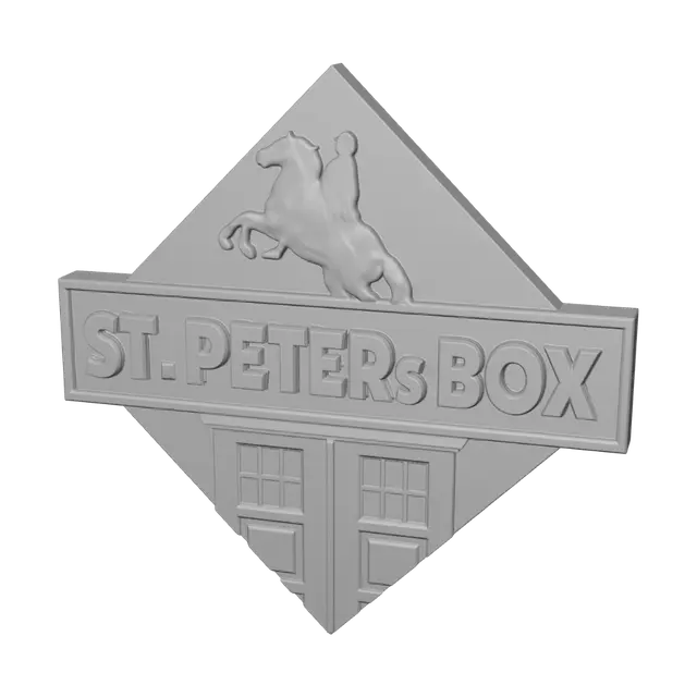 3D model for St. Peter's Box Logo