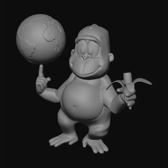 3D model for Earth Balancing Gorilla
