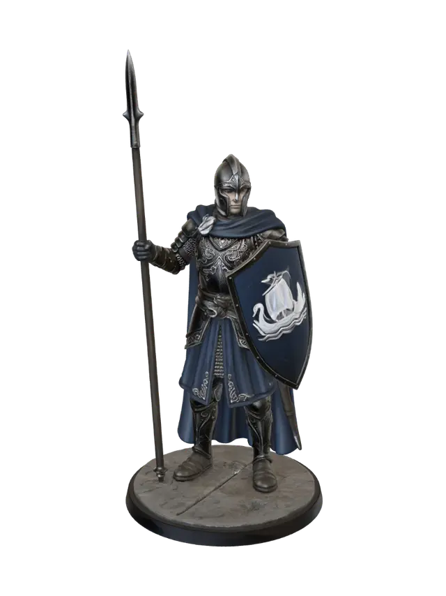 gondor lotr - Platearmor 3D model, vytvořený pomocí AI