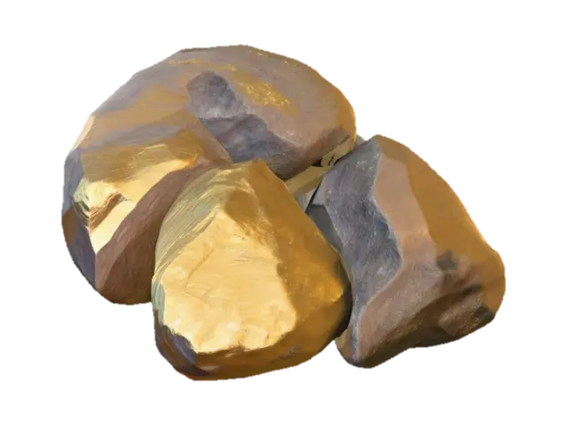 3D model for crée moi des pierres qui pourrait se trouver sur une autre planète, elle seront de couleur fer bleutée et très réalistes