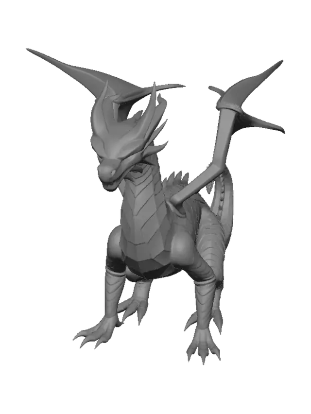 3D model for Kristall drache flexi