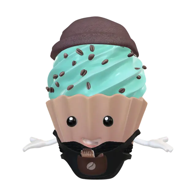 3D model for Joyful Cupcake
