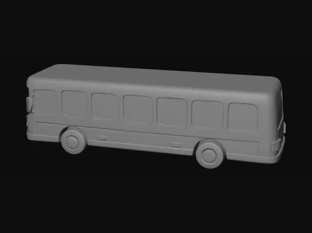 3D model for Blue Isometric Bus
