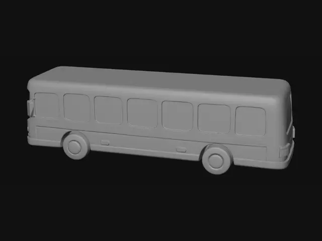 3D model for Blue Isometric Bus