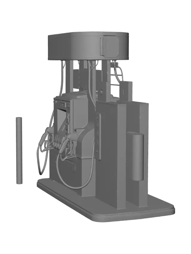 3D model for Shell V-Power Gas Pump