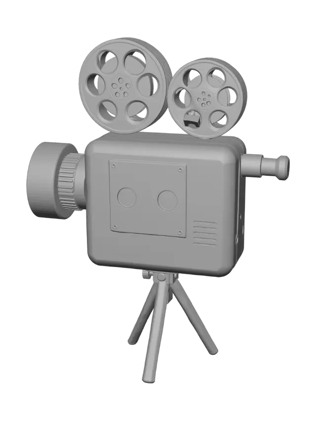 3D model for Twin Reels Vintage Projector