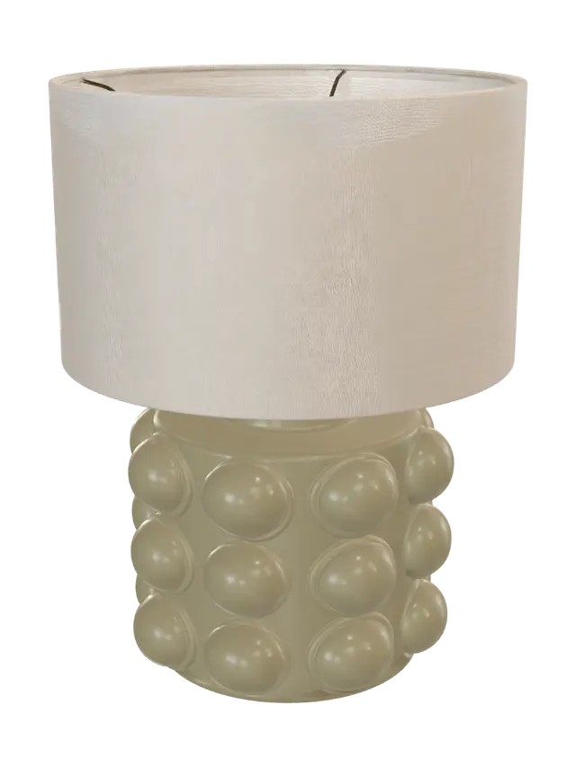 Beige Bubble Ceramic Table Lamp 3D model, vytvořený pomocí AI