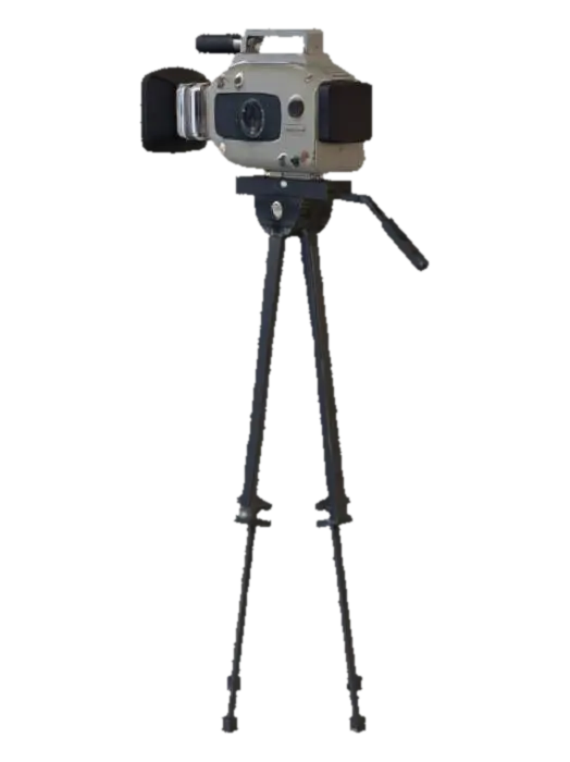 Camera on Tripod - Cameraman 3D model, vytvořený pomocí AI