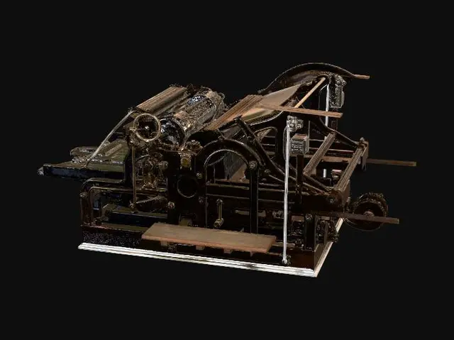 3D model for Antique printing press