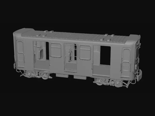 3D model for Teal Metro Train at Platform