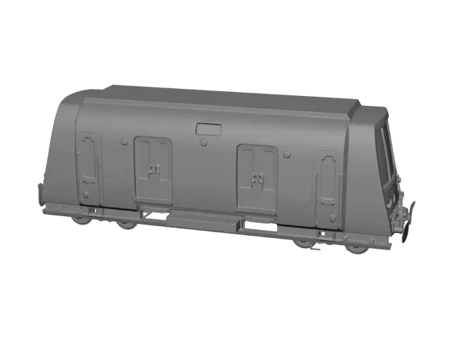 3D model for Paris Metro Train at Platform