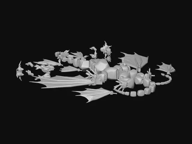 3D model for Modular Batwing Assembly