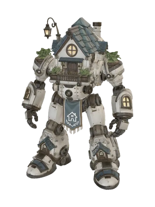 Homestead Guardian - Settler-3D-modell, genererad av AI