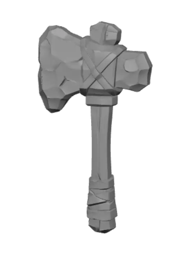 3D model for Stonebound War Axe