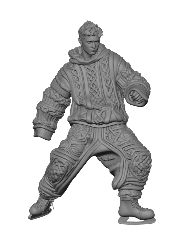 3D model for Cable Knit on Ice