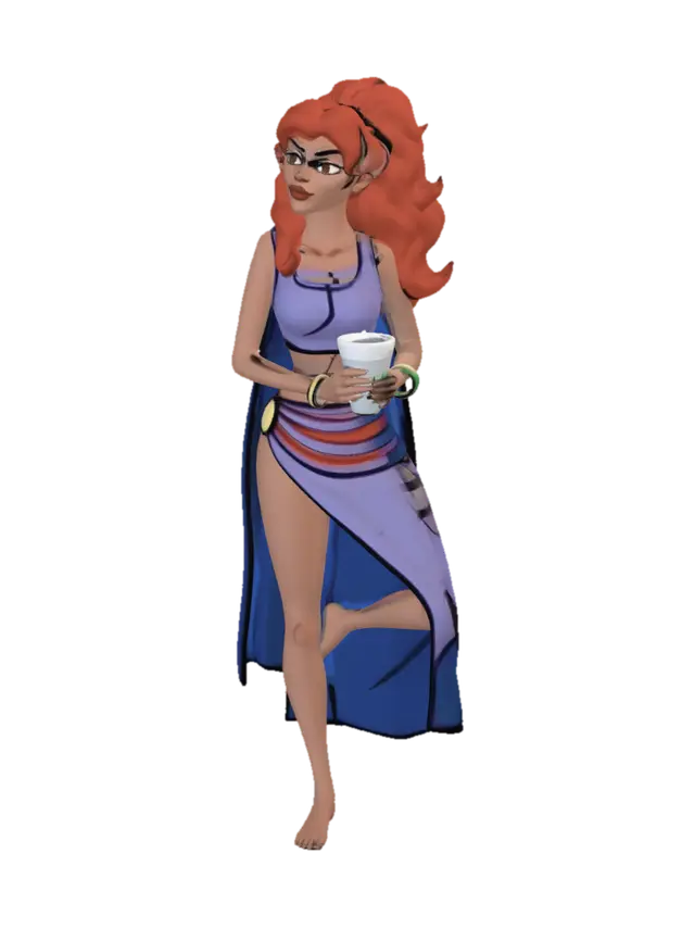 3D model for Crimson Diva at the Bar