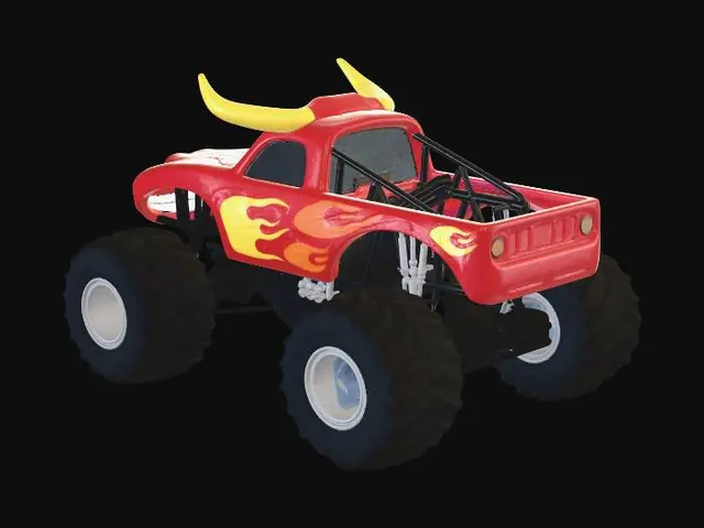 3D model for Flamehorn Monster Truck