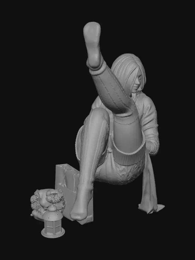 3D model for Cozy Knit by the Window