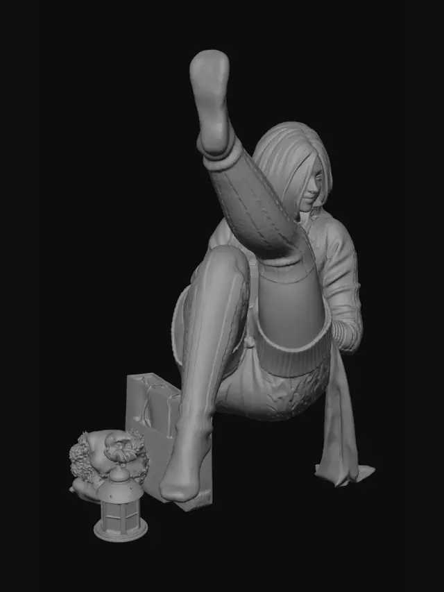 3D model for Cozy Knit by the Window