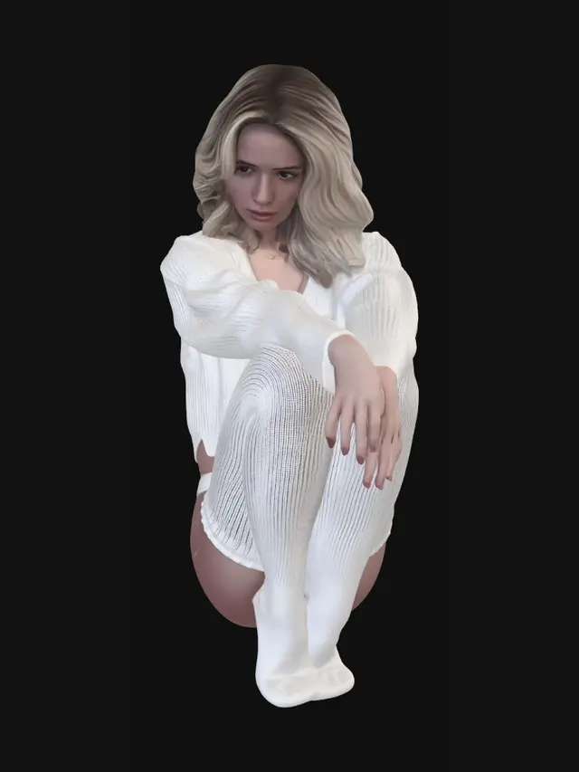 3D model for White Knit on the Balcony