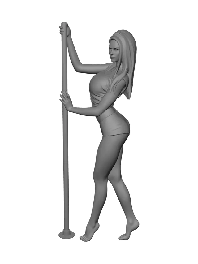 3D model for Pole Dance Studio Pose
