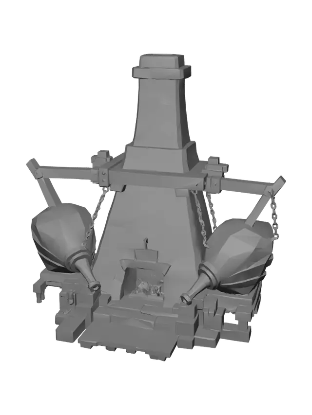 3D model for Twin Ember Cauldrons