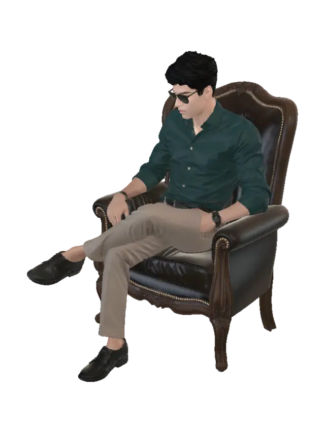 3D model for Confident Gentleman in Shades